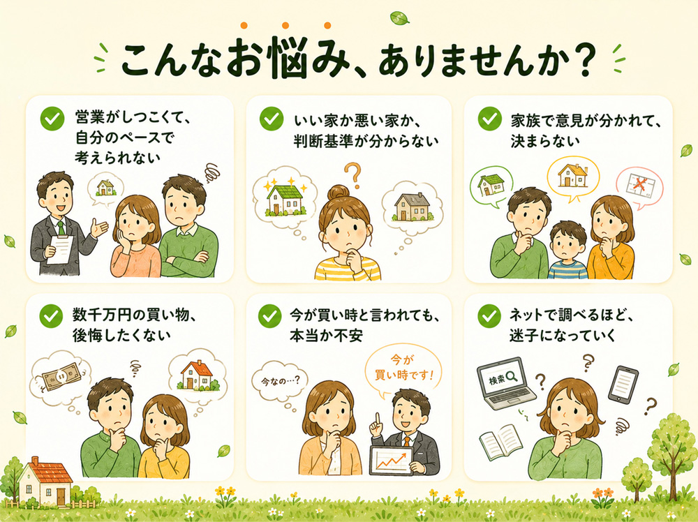 建売住宅購入でこんな悩みありませんか？