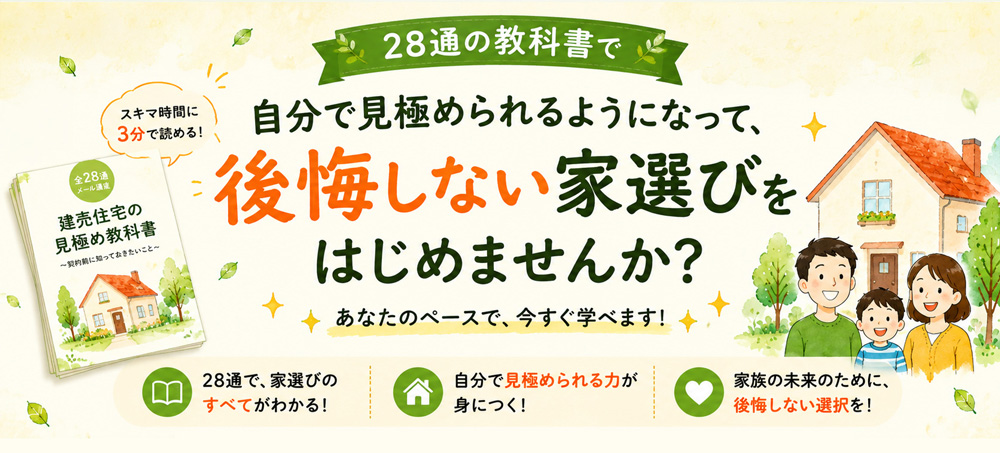 後悔しない家選び、始めませんか？