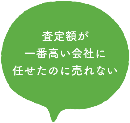 査定額が一番高い会社に任せたのに売れない